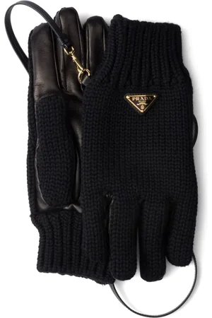 Prada Handschuhe mit Triangel-Logo