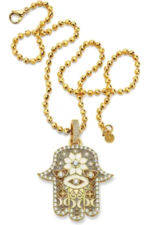 BUDDHA MAMA 20kt Hamsa Gelbgoldanhänger