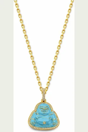 BUDDHA MAMA 20kt Buddha Gelbgoldanhänger mit Diamanten