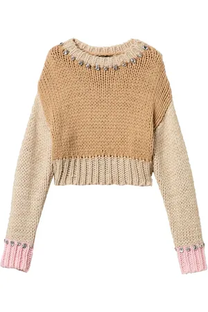 Twin-Set Pullover in Colour-Block-Optik