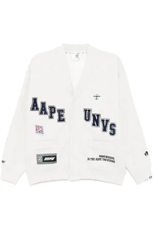 A Bathing Ape Cardigan mit Logo-Patch
