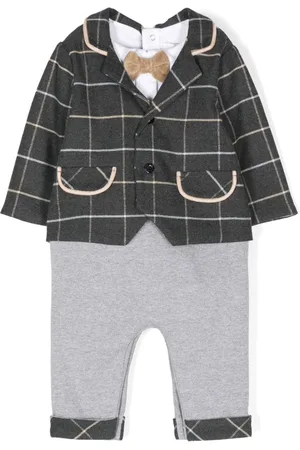 PATACHOU Strampler mit Windowpane-Karo