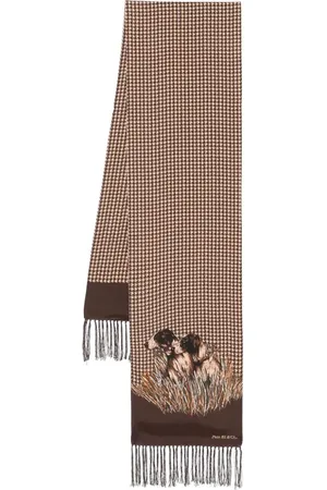Ralph Lauren Seidenschal mit Hundemuster