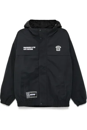 A Bathing Ape Kapuzenjacke mit Logo-Applikation
