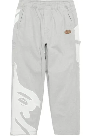 A Bathing Ape Jeans mit Moonface-Logo