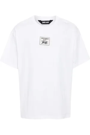 Roberto Cavalli T-Shirt mit Logo-Patch