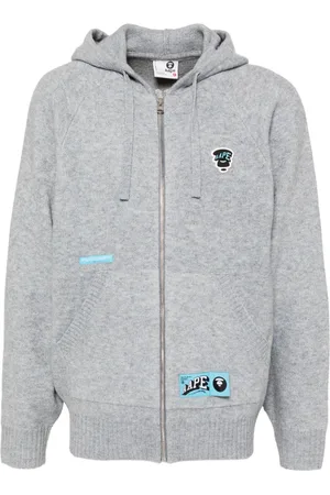A Bathing Ape Cardigan mit Moonface-Logo