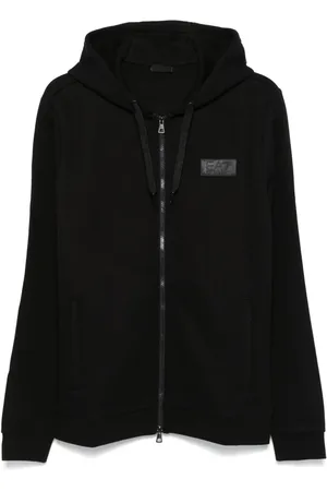 EA7 Hoodie mit Logo-Applikation