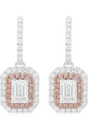 HYT Jewelry 18kt Weißgold-Hängeohrringe mit Diamanten