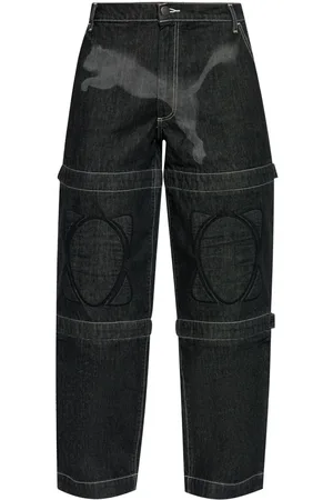 PUMA X A$AP Rocky Wide-Leg-Jeans mit Kniepolstern