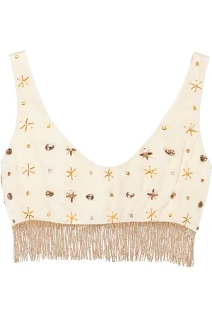 FORTE FORTE Cropped-Top mit Perlen