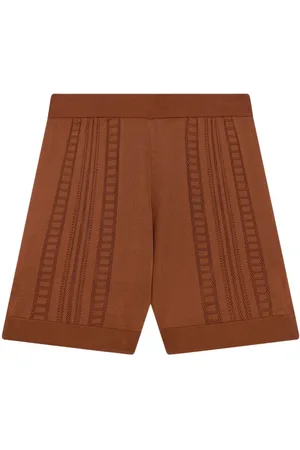 Donde Esteban Gestrickte Guayabera Shorts