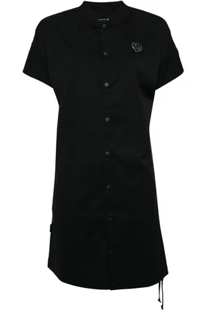 AGNÈS B. Hemdkleid mit Baseball-Kragen