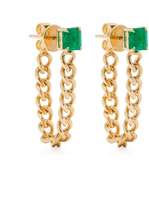 Anita 18KT yellow emerald earrings