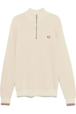 Fred Perry Pullover in Waffelstrick