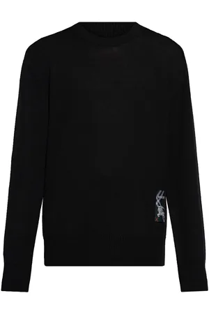 Burberry Strickpullover mit Logo-Patch