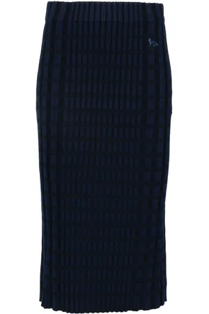 Maison Kitsuné Karierter Strickrock