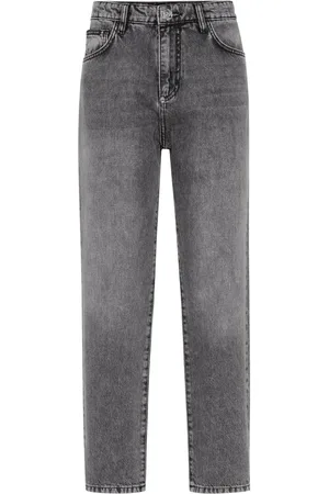Philipp Plein Straight-Leg-Jeans mit Logo-Patch
