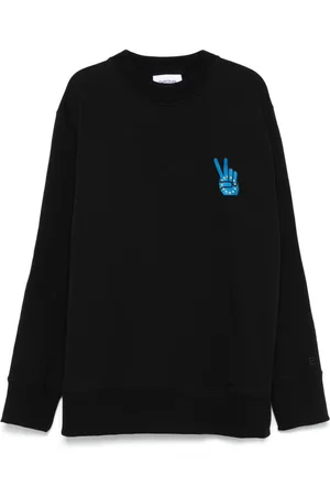 Etudes Sweatshirt mit Friedenszeichen-Stickerei