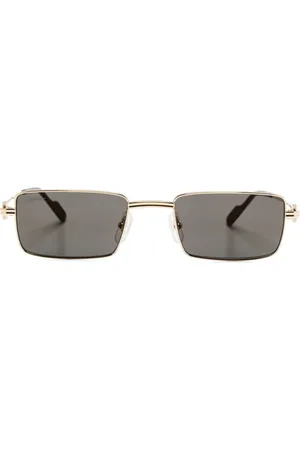 Cartier Sonnenbrille mit eckigem Gestell