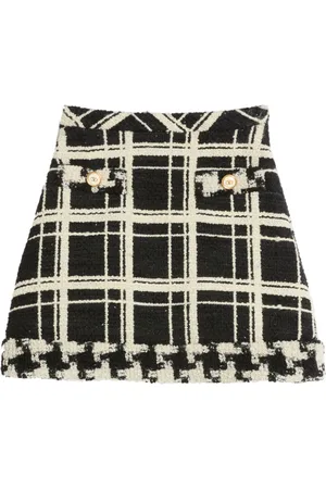 VALENTINO GARAVANI Karierter Tweed-Rock