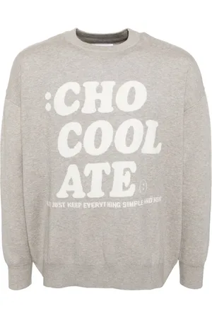 Chocoolate Pullover mit Logo-Print