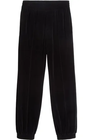 VALENTINO GARAVANI Chenille-Jogginghose mit Logo-Patch