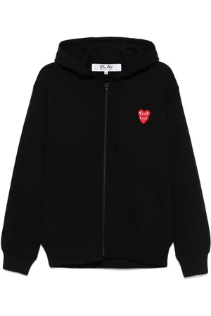 Comme des Garçons Hoodie mit doppeltem Herz-Patch