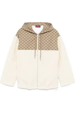 Gucci Fleecejacke mit GG-Intarsie