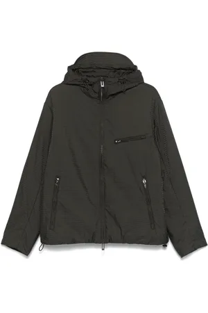 Emporio Armani Kapuzenjacke aus Logo-Jacquard