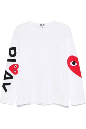 Comme des Garçons Langarmshirt mit Herz-Print