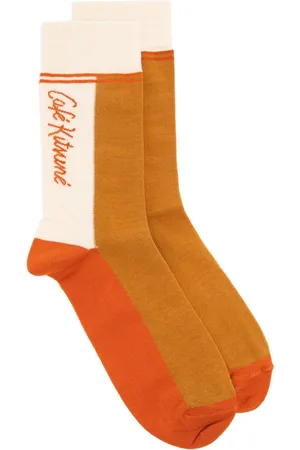 Café Kitsuné Socken mit Intarsien-Logo