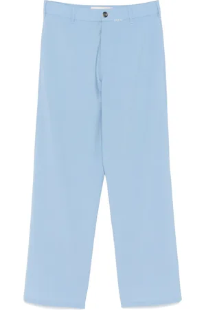 Marni Gerade Hose mit Mending-Logo