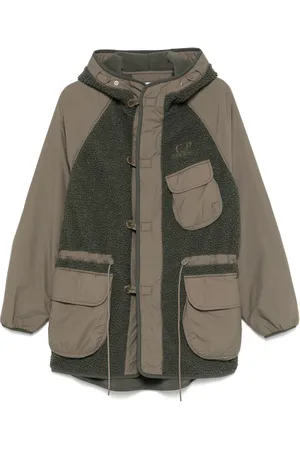 C.P. Company Kapuzenjacke aus Faux Shearling