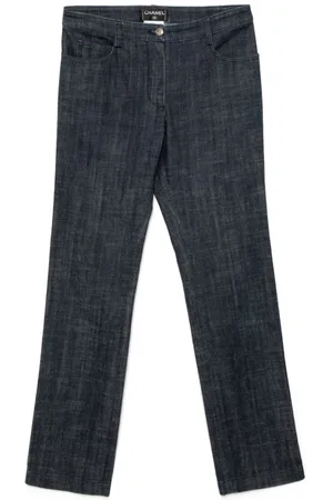 CHANEL 2005 Jeans mit Logo-Patch