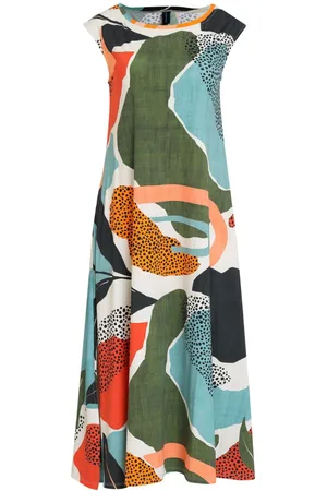 Lygia & Nanny Tie Midikleid mit abstraktem Print