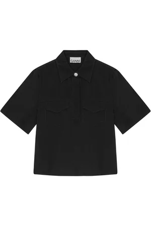 Ganni Bluse aus Twill