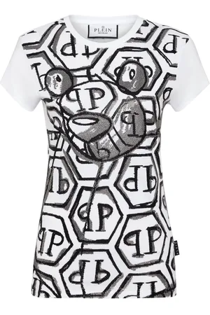 Philipp Plein T-Shirt mit Teddy-Verzierung