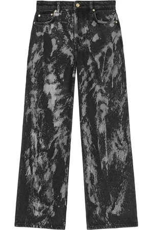 Ganni Palazzohose mit Malerei-Print