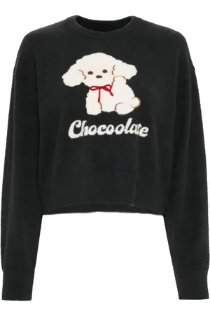 Chocoolate Pullover mit grafischem Print