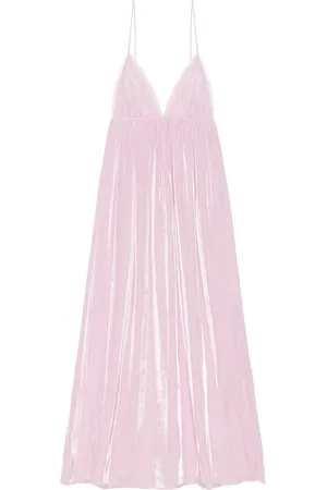 Ganni Maxikleid im Metallic-Look