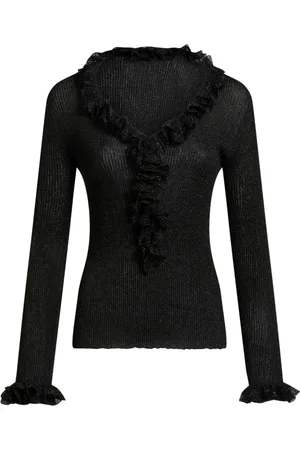 Etro Gerüschter Pullover im Metallic-Look