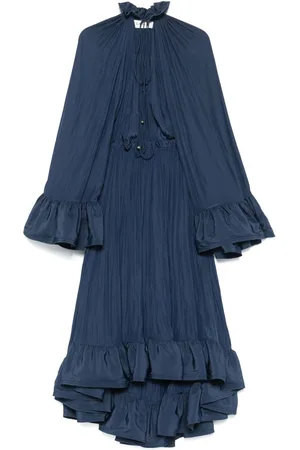 Lanvin Maxikleid mit Rüschen