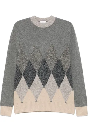 BALLANTYNE Pullover mit Argyle-Intarsie