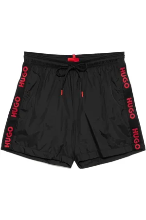 HUGO BOSS Badeshorts mit Logo-Streifen