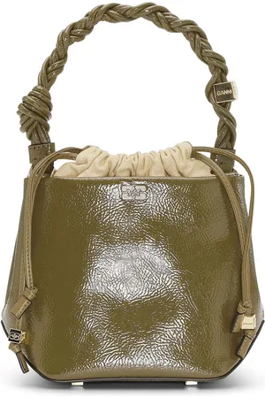 Ganni Bou Handtasche mit Flechtriemen