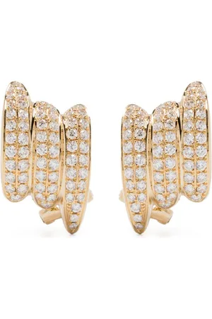 Anita Kleine 18kt Clair Gelbgoldohrringe mit Diamanten