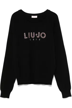 Liu Jo Sweatshirt mit Strass-Logo