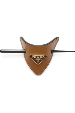 Prada Haarspange aus Leder