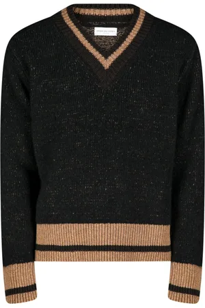 DRIES VAN NOTEN Gestreifte Pullover mit V-Ausschnitt